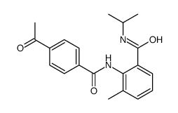 2-[(4-acetylbenzoyl)amino]-3-methyl-N-propan-2-ylbenzamide Structure