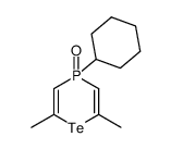 4-cyclohexyl-2,6-dimethyl-4H-[1,4]telluraphosphinine 4-oxide Structure