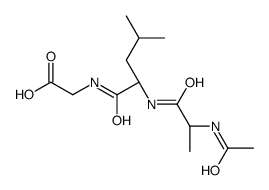 2-[[(2S)-2-[[(2S)-2-acetamidopropanoyl]amino]-4-methylpentanoyl]amino]acetic acid Structure