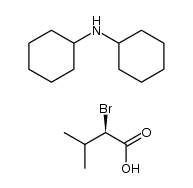 (R)-2-bromoisovaleric acid dicyclohexylamine salt结构式