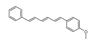 1-Phenyl-6-<4-methoxy-phenyl>-hexatrien-(1,3,5) Structure