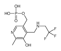 [5-hydroxy-6-methyl-4-[(2,2,2-trifluoroethylamino)methyl]pyridin-3-yl]methyl dihydrogen phosphate Structure