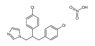 1-[2,3-bis(4-chlorophenyl)propyl]imidazole,nitric acid Structure