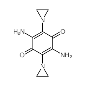 2,5-Cyclohexadiene-1,4-dione, 2,5-diamino-3,6-bis (1-aziridinyl)-结构式