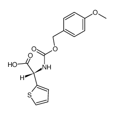 (S)-(4-methoxy-benzyloxycarbonylamino)-thiophen-2-yl-acetic acid Structure