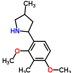 Pyrrolidine, 2-(2,4-dimethoxy-3-methylphenyl)-4-methyl- (9CI)结构式