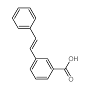 Benzoic acid,3-(2-phenylethenyl)- Structure