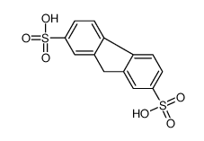 9H-fluorene-2,7-disulfonic acid结构式