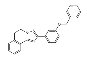 2-(3-benzyloxy-phenyl)-5,6-dihydro-pyrazolo[5,1-a]isoquinoline结构式