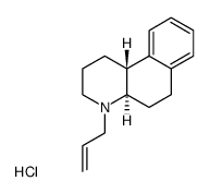 (4aR,10bR)-4-Allyl-1,2,3,4,4a,5,6,10b-octahydro-benzo[f]quinoline; hydrochloride结构式
