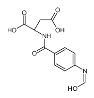 (2S)-2-[(4-formamidobenzoyl)amino]butanedioic acid结构式