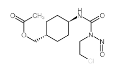 Urea, N-(4-((acetyloxy)methyl)cyclohexyl)-N-(2-chloroethyl)-N-nitroso-, trans- (9CI)结构式