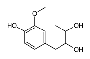 1-(4-hydroxy-3-methoxyphenyl)butane-2,3-diol结构式