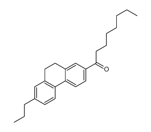 1-(7-propyl-9,10-dihydrophenanthren-2-yl)octan-1-one结构式