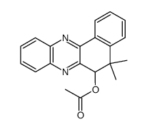 6-acetoxy-5,5-dimethyl-5,6-dihydro-benzo[a]phenazine Structure