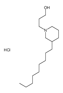 3-(3-nonylpiperidin-1-yl)propan-1-ol,hydrochloride结构式