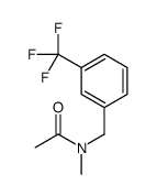 N-methyl-N-[[3-(trifluoromethyl)phenyl]methyl]acetamide结构式