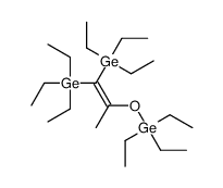 triethyl-(1-triethylgermyl-2-triethylgermyloxyprop-1-enyl)germane结构式