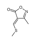5(4H)-Isoxazolone,3-methyl-4-[(methylthio)methylene]-,(Z)-(9CI) structure
