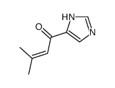 1-(1H-imidazol-5-yl)-3-methylbut-2-en-1-one结构式