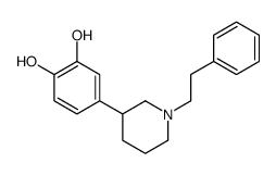 4-[1-(2-phenylethyl)piperidin-3-yl]benzene-1,2-diol结构式