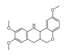2,9,10-trimethoxy-6a,7,12,12a-tetrahydro-6H-chromeno[4,3-b]quinoline结构式