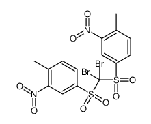 4-[dibromo-(4-methyl-3-nitrophenyl)sulfonylmethyl]sulfonyl-1-methyl-2-nitrobenzene Structure