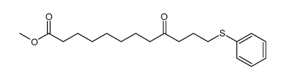 Methyl-9-oxo-12-phenylthiododecanat结构式