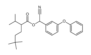 2-Isopropyl-5,5-dimethyl-hexanoic acid cyano-(3-phenoxy-phenyl)-methyl ester Structure