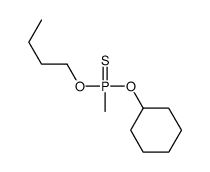 butoxy-cyclohexyloxy-methyl-sulfanylidene-λ5-phosphane结构式