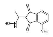 4-amino-2-[1-(hydroxyamino)ethylidene]indene-1,3-dione Structure