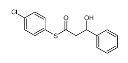 rac-S-(4-Chlorophenyl) 3-hydroxy-3-phenylpropanethioate Structure