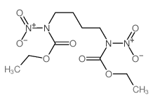 ethyl N-[4-(ethoxycarbonyl-nitro-amino)butyl]-N-nitro-carbamate Structure