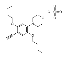 2,5-dibutoxy-4-morpholin-4-ylbenzenediazonium,perchlorate Structure