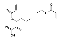 butyl prop-2-enoate,ethyl prop-2-enoate,prop-2-enamide结构式