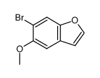 6-bromo-5-methoxy-benzofuran结构式