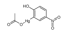 2-hydroxy-5-nitro-phenylmercury (1+), acetate Structure