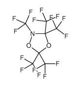 2,3,3,5,5-pentakis(trifluoromethyl)-1,4,2-dioxazolidine Structure