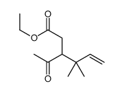 ethyl 3-acetyl-4,4-dimethylhex-5-enoate Structure