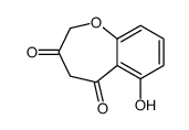 6-hydroxy-1-benzoxepine-3,5-dione结构式