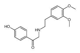 2-[2-(3,4-dimethoxyphenyl)ethylamino]-1-(4-hydroxyphenyl)ethanone结构式