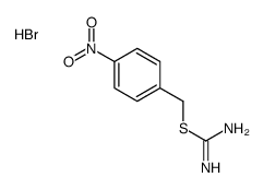 Carbamimidothioic acid (4-nitrophenyl)methyl ester monohydrobromide Structure