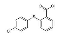 2-(4-chlorophenyl)sulfanylbenzoyl chloride结构式