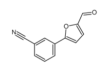 3-(5-formylfuran-2-yl)benzonitrile Structure