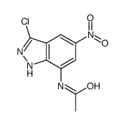N-(3-chloro-5-nitro-2H-indazol-7-yl)acetamide Structure