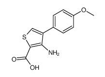 3-amino-4-(4-methoxyphenyl)thiophene-2-carboxylic acid Structure