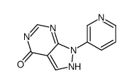 1,5-二氢-1-(3-吡啶)-4H-吡唑并[3,4-d]嘧啶-4-酮结构式