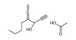 acetic acid,(3R)-4-ethenylideneoct-1-yn-3-ol Structure