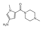 (4-amino-1-methylpyrrol-2-yl)-(4-methylpiperazin-1-yl)methanone结构式