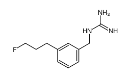 2-[[3-(3-fluoropropyl)phenyl]methyl]guanidine结构式